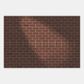 FEUILLE DE PAPIER CADEAU MUR BRICK (Devant)