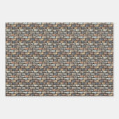 Feuille De Papier Cadeau Mur en briques (Devant 3)