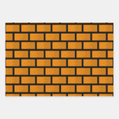 Feuille De Papier Cadeau Mur en briques 8 bits (Devant)