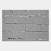 Feuille De Papier Cadeau Mur grand bloc de béton texturé (Devant)