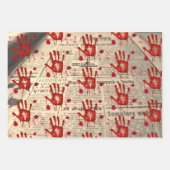 Feuille De Papier Cadeau Murder mystery crime fan cold case bloody (Devant)