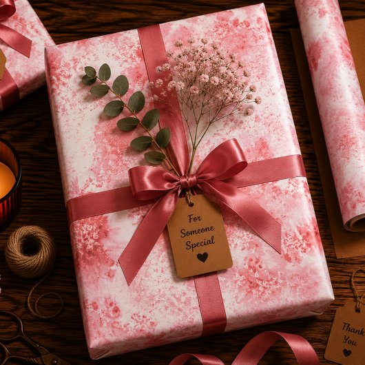 Feuille De Papier Cadeau Murmur scarlate