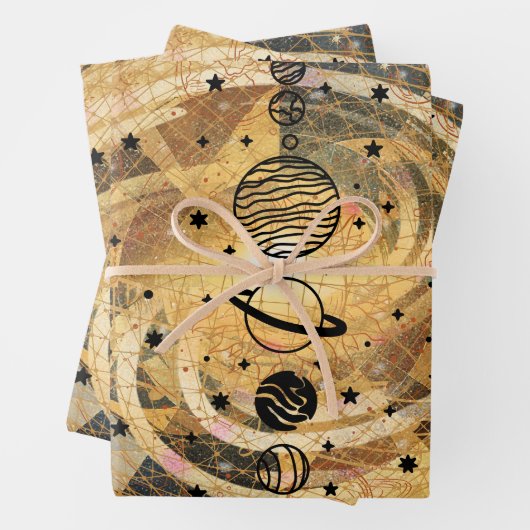 Feuille De Papier Cadeau Music of the Spheres (En situation)