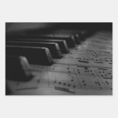 Feuille De Papier Cadeau Music Piano Keys (Devant 3)