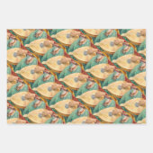 Feuille De Papier Cadeau Musical angel playing guitar (Devant 3)