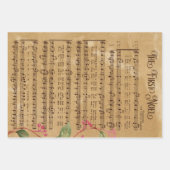 Feuille De Papier Cadeau Musique de Noël  (Devant 2)