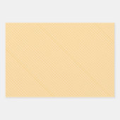 Feuille De Papier Cadeau Mustard Jaune Élégant, Classique Tirages De Couleu (Devant)