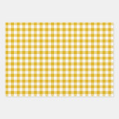 Feuille De Papier Cadeau Mustard Yellow Gingham Retro Color (Devant 2)