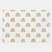 Feuille De Papier Cadeau Muted boho rainbow scandi pattern  (Devant 3)