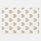 Feuille De Papier Cadeau Muted boho rainbow scandi pattern  (Devant 2)
