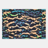 Feuille De Papier Cadeau MVB Cameo Masculine bleu 2 Design (Devant)