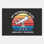 Feuille De Papier Cadeau My Retiret Plan Involves A Telescope (Devant)