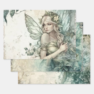 Feuille De Papier Cadeau Mysage Green Fairy
