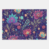 Feuille De Papier Cadeau Mystical Midnight Garden Lotus and Moon (Devant 2)