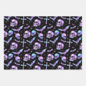 Feuille De Papier Cadeau Mystique Violet Gothique (Devant 2)