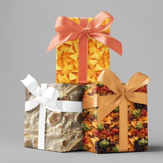 Feuille De Papier Cadeau Nachos de Tortilla Nachos