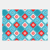 Feuille De Papier Cadeau nage nage cadeau de vacances nageur (Devant 2)