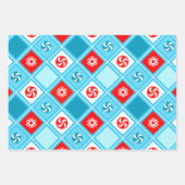 Feuille De Papier Cadeau nage nage cadeau de vacances nageur (Devant 2)