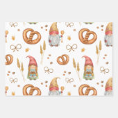 Feuille De Papier Cadeau Nains mignons Gnomes Noël Gîtes (Devant 3)