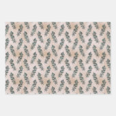 Feuille De Papier Cadeau Nature et Vacances Plaid Vert (Devant 3)