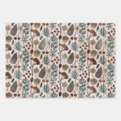 Feuille De Papier Cadeau Nature et Vacances Plaid Vert (Devant)