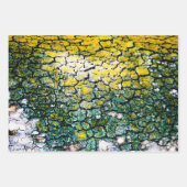 Feuille De Papier Cadeau Nature jaune et verte (Devant 2)