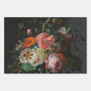 Feuille De Papier Cadeau Nature morte de maître hollandais vintage Rachel R