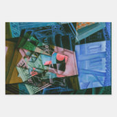 Feuille De Papier Cadeau Nature morte devant une fenêtre ouverte de Juan Gr (Devant 2)