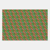 Feuille De Papier Cadeau Naughty et Nice Noël (Devant)