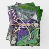 FEUILLE DE PAPIER CADEAU NAVIRES (En situation)