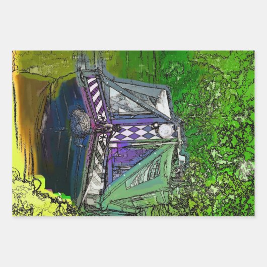 FEUILLE DE PAPIER CADEAU NAVIRES (Devant)