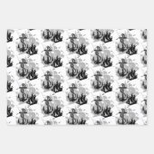 Feuille De Papier Cadeau Navires et Ancres Collection nautique (Devant 3)