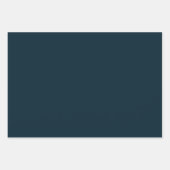 Feuille De Papier Cadeau Navy & Gold Star of Wonder Mandala Art Déco Fans (Devant 2)