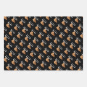 Feuille De Papier Cadeau Ne stress pas Meowt - Orange Chat me stress Out (Devant 3)