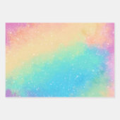 Feuille De Papier Cadeau Nebula Pastel doux (Devant 3)