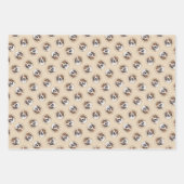 Feuille De Papier Cadeau Nederlandse Kooikerhondje Peinture Animal Chien Ar (Devant)