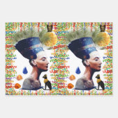 Feuille De Papier Cadeau Néfertiti (Devant 3)