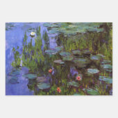 Feuille De Papier Cadeau Nénuphars par Claude Monet (Devant)