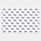 Feuille De Papier Cadeau New York, 50 États, Liberty Bell (Devant)