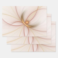Noble Cuivre Et Or Abstrait Art Fractal Moderne