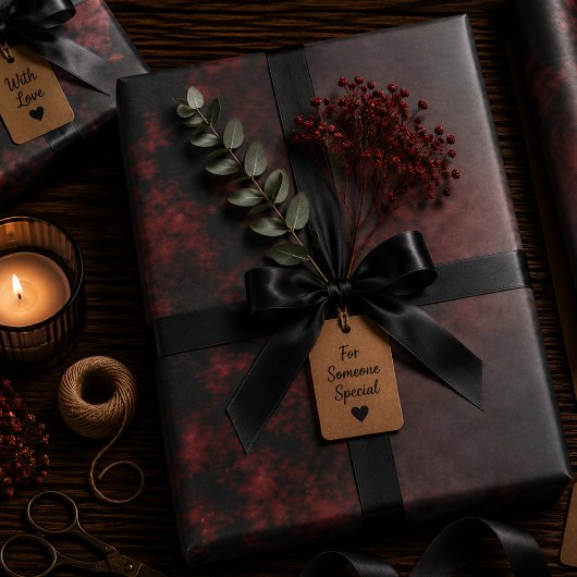 Feuille De Papier Cadeau Nocturne de Cendres