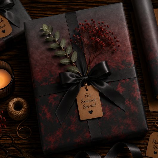 Feuille De Papier Cadeau Nocturne de Cendres