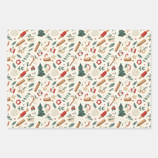 Feuille De Papier Cadeau Noël (Devant 3)