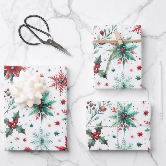 Feuille De Papier Cadeau Noël (Recto)
