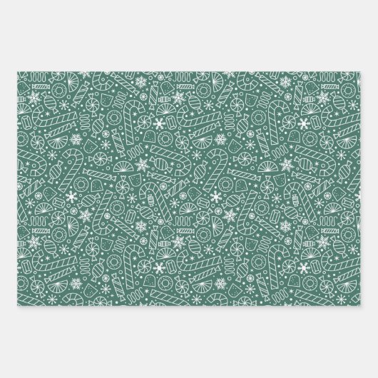 Feuille De Papier Cadeau Noël (Devant 3)