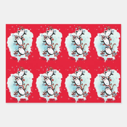 Feuille De Papier Cadeau Noël (Devant)