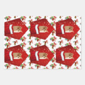 Feuille De Papier Cadeau Noël à Angora Cat (Devant 3)