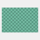 Feuille De Papier Cadeau Noël À damiers moderne (Devant 2)