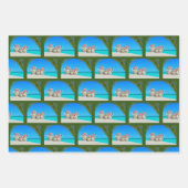 Feuille De Papier Cadeau Noël à Hawaï (Devant 3)