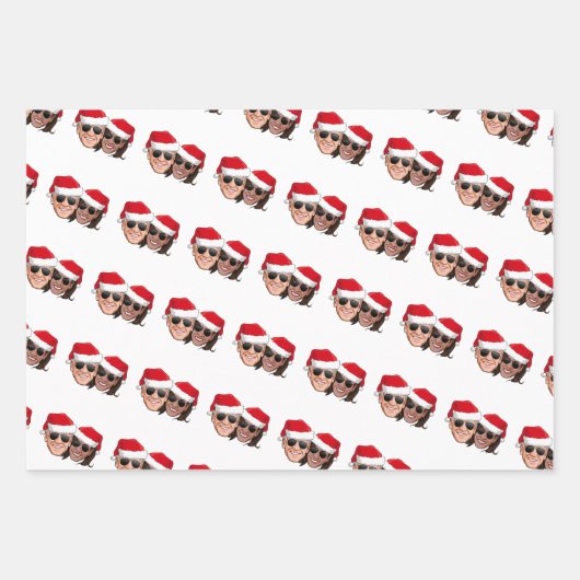 Feuille De Papier Cadeau Noël à Joe et Kamala Aviator (Devant)